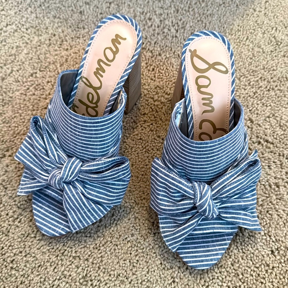 Sam Edelman Bow Heels Sz 9